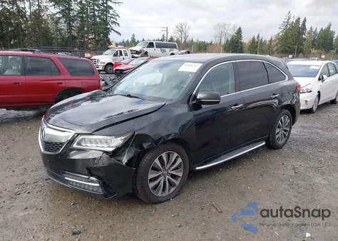 2014 Acura Mdx Technology Pkg W/Entertainment Pkg from USA, damaged, VIN 5FRYD4H63EB033119